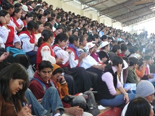 Más de ochocientos delegados de diez provincias participaron en este Primer Congreso de Estudiantes Indìgenas del Ecuador